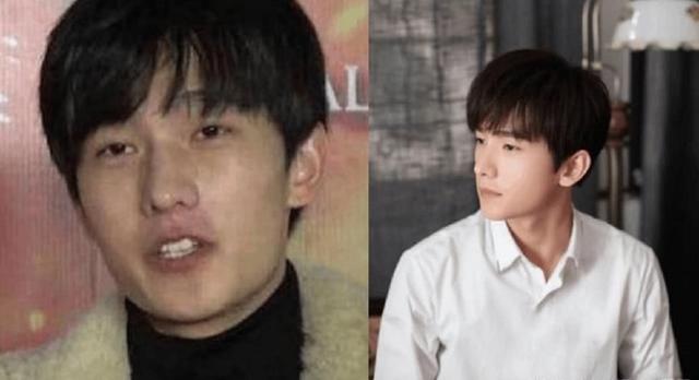 当男星卸妆后,黄子韬自带烟熏妆,陈坤成了宋小宝兄弟